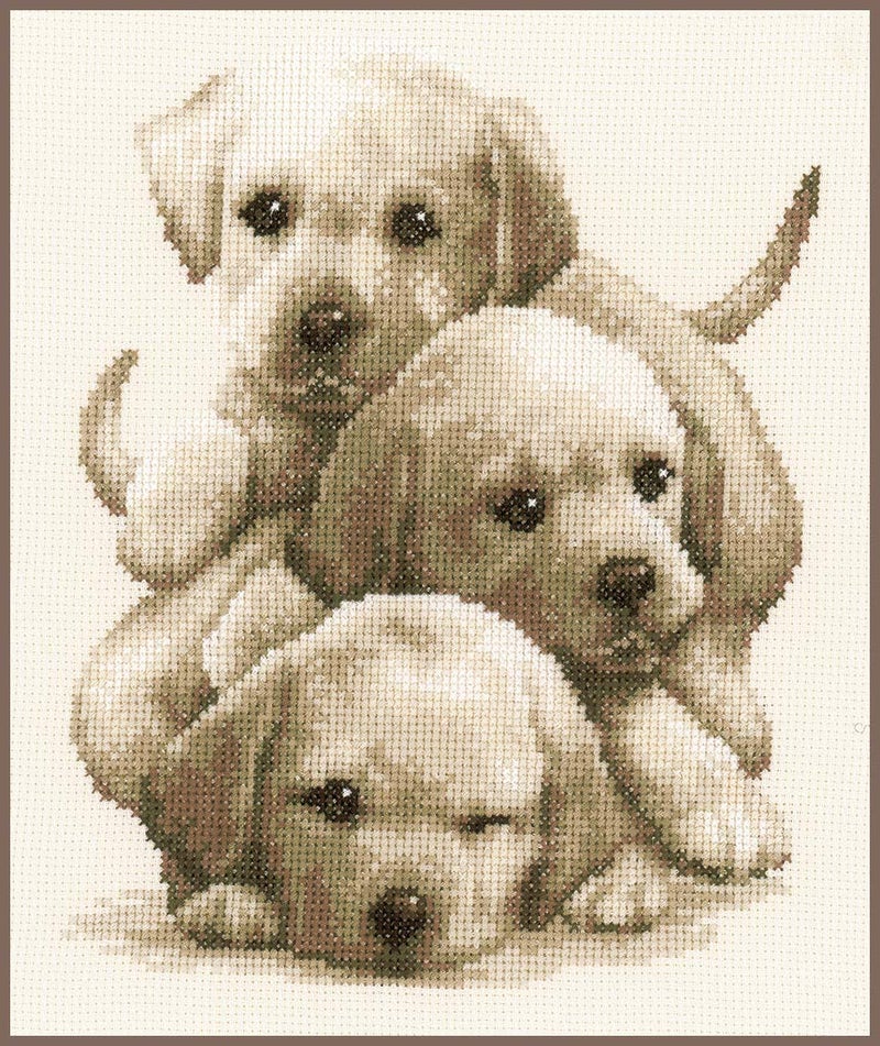 Vervaco 1-Piece Labrador Puppies - Image 1